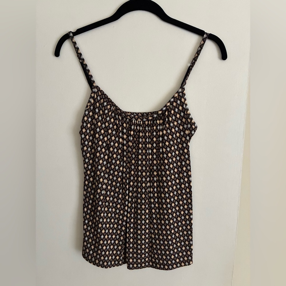 New York & Company Black and Cream Camisole